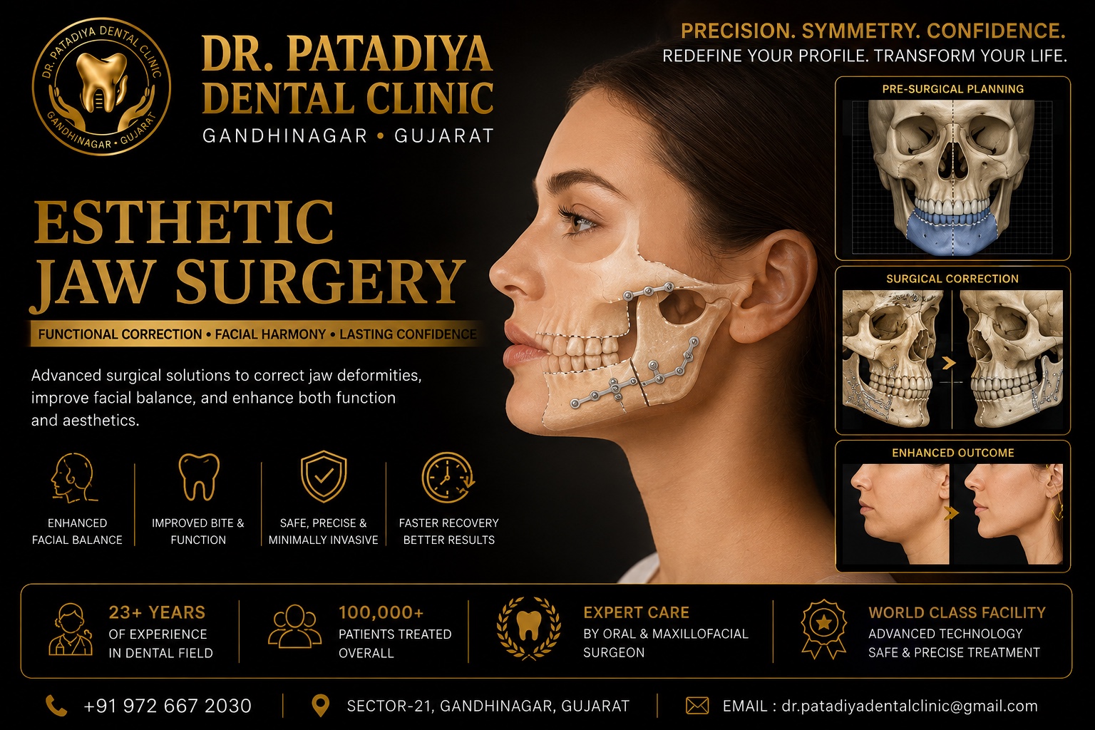 Esthetic Jaw Correction – Dr. Patadiya Dental Clinic Gandhinagar