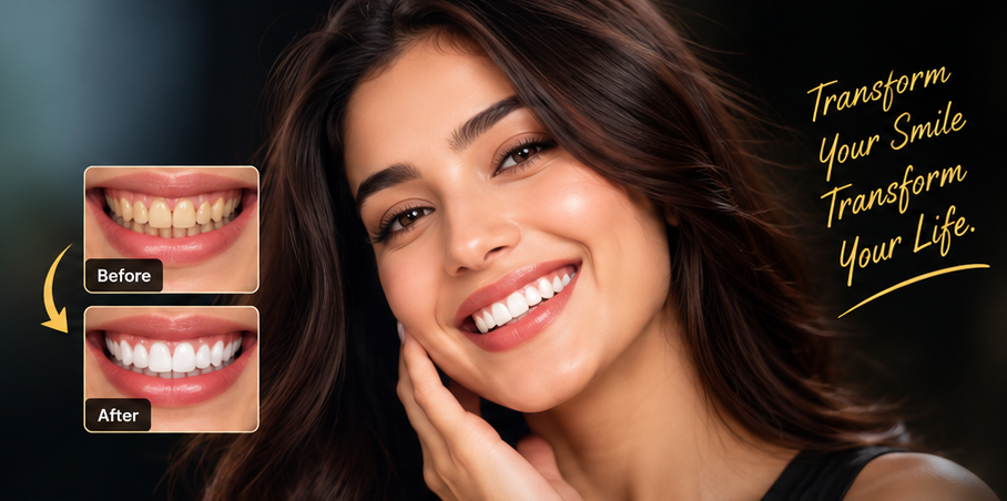 Smile makeover cosmetic dentistry illustration