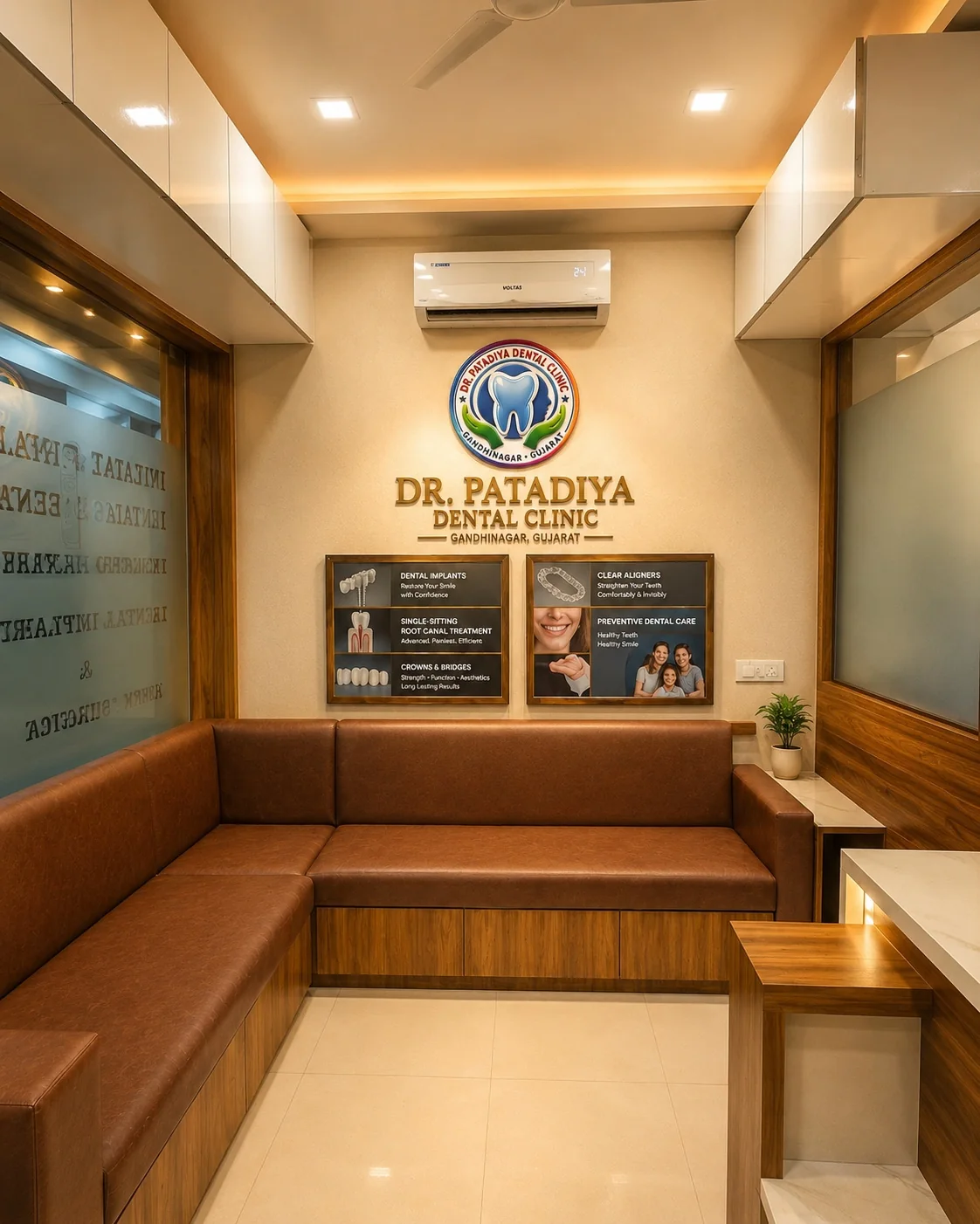 Modern clinical operatory at Dr. Patadiya Dental Clinic