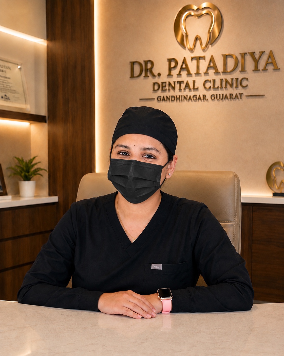 Senior female dentist for clear aligners and Invisalign in Gandhinagar