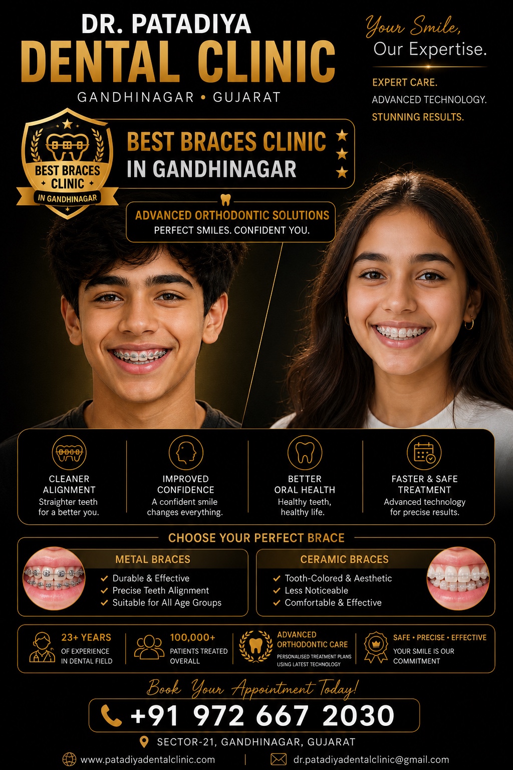 Best Braces Clinic in Gandhinagar – Dr. Patadiya Dental Clinic