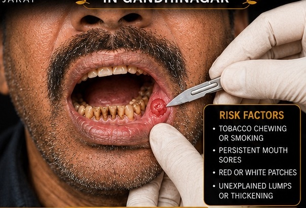 Oral biopsy clinical illustration